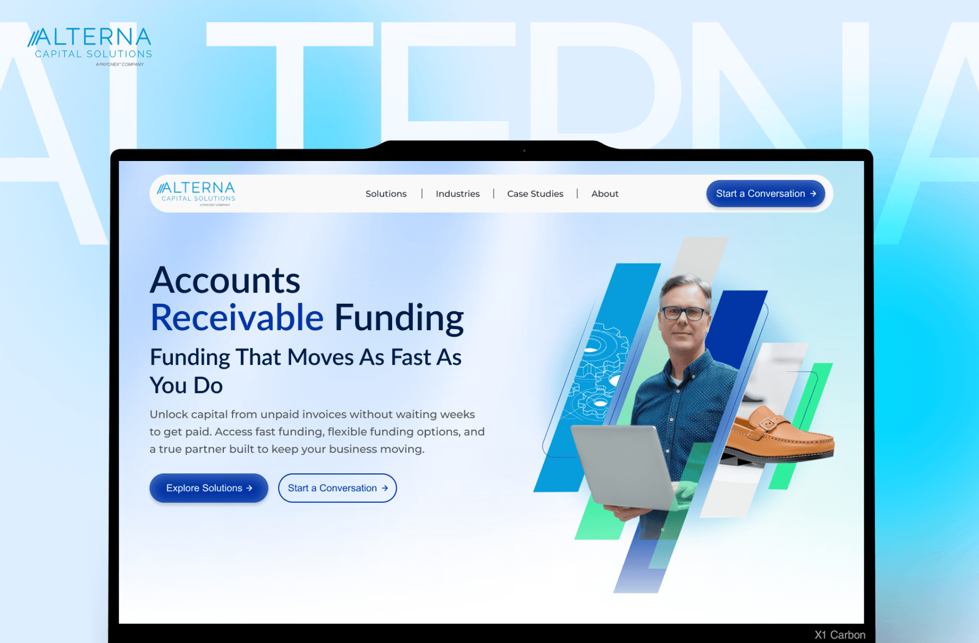 B2B Funding Website That Lifted Inquiries From 14 to 38 a Month project case study screenshot