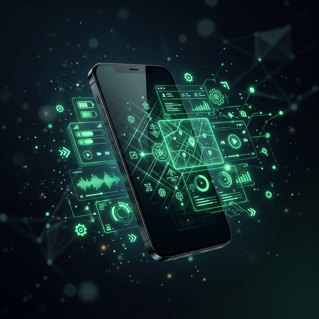 Mobile App Development Illustration
